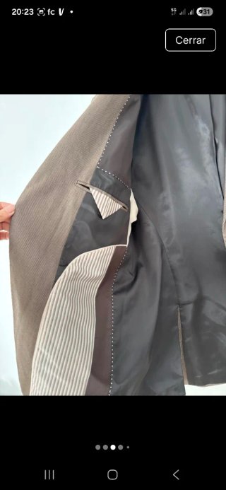 Traje Zara Marrón