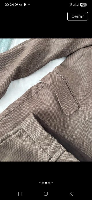 Traje Zara Marrón