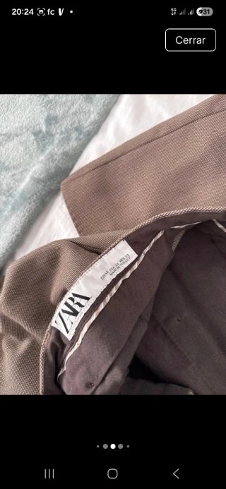 Traje Zara Marrón