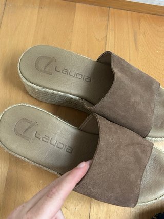Sandalias plataforma Claudia marrones