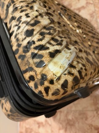 Maleta de viaje estampado leopardo