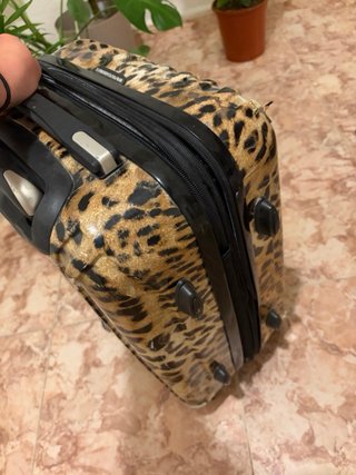 Maleta de viaje estampado leopardo