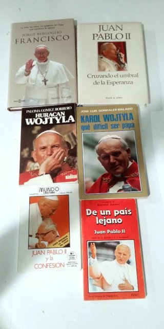 Lote 30 libros sobre Papas