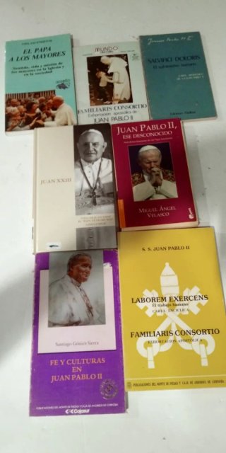 Lote 30 libros sobre Papas
