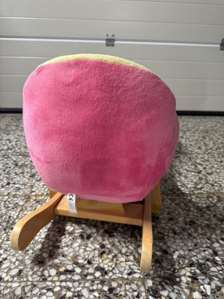 Balancín infantil peluche estructura madera