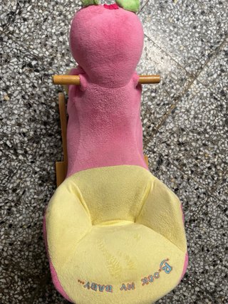 Balancín infantil peluche estructura madera