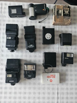 Lote Flashes Agfa, Cullmann, Nissin, Sunpak
