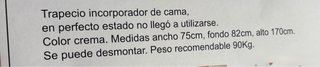 Trapecio incorporador de cama