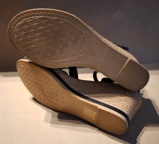 Sandalias cuña negras verano Talla 40