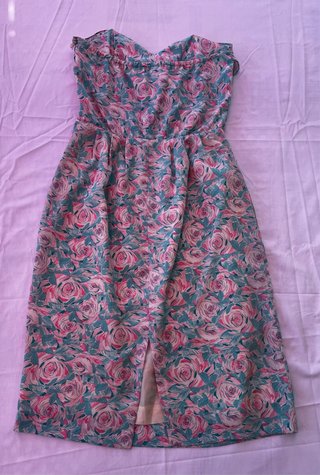 Vestido largo estampado floral