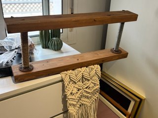 Estantería madera y metal