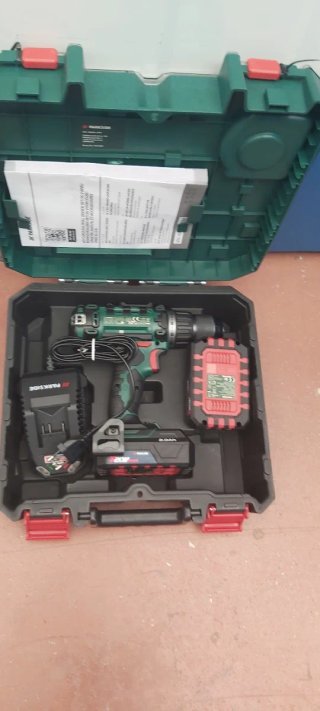 Taladro Parkside 20V con escobillas
