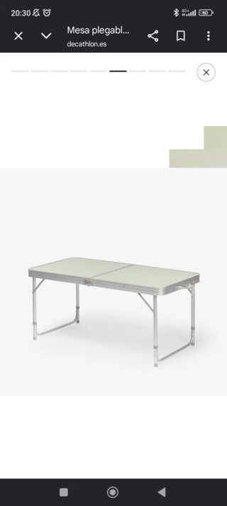 Tavolo e 4 Sedie Pieghevoli da Campeggio