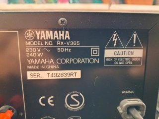 Receptor AV Yamaha RX-V365 5.1 + Mando