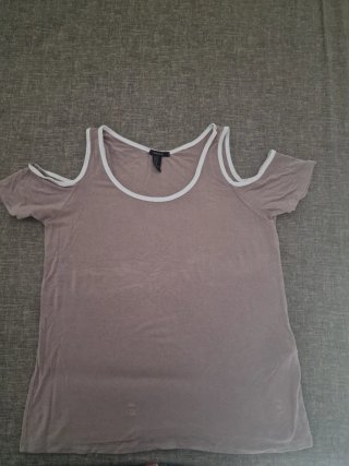 Camiseta Forever 21 Beige Talla M