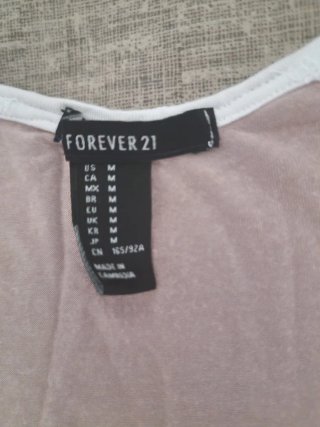 Camiseta Forever 21 Beige Talla M