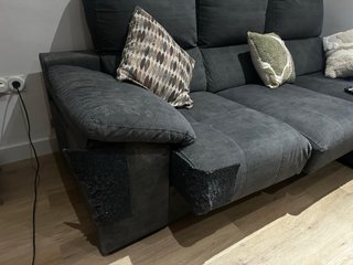 Sofá cama modular gris tela Negociable
