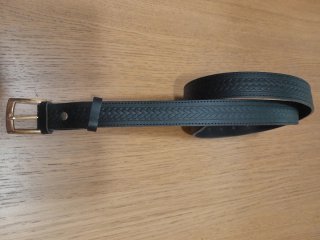 Cinturón de cuero hombre negro