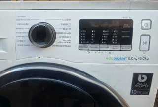 Lavadora secadora Samsung ecobubble 8 y 6