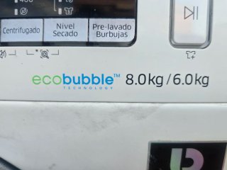 Lavadora secadora Samsung ecobubble 8 y 6
