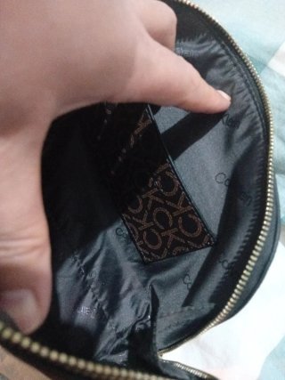 Neceser Calvin Klein Monogram Marrón