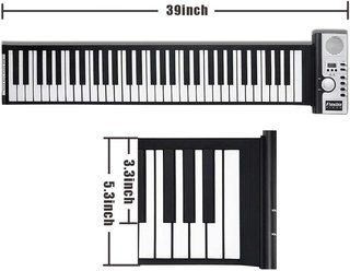 Piano MIDI portatile 61 tasti Flessibile