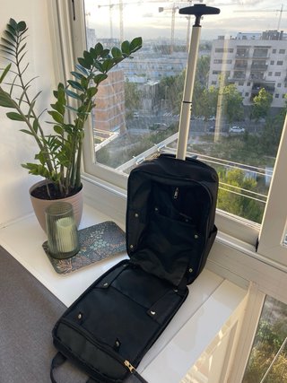 Mochila Cabina Convertible Trolley Negra