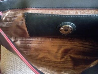 Bolso LOVE Moschino Piel Negro y Rosa