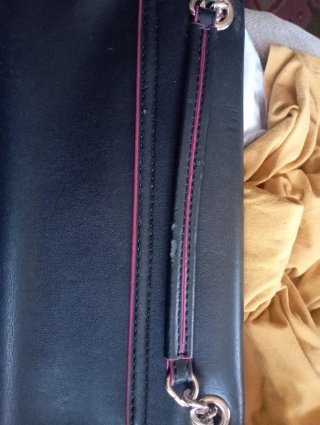 Bolso LOVE Moschino Piel Negro y Rosa