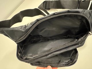 Marsupio borsello nero 4 tasche