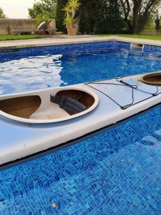 Kayak de carbono ligera