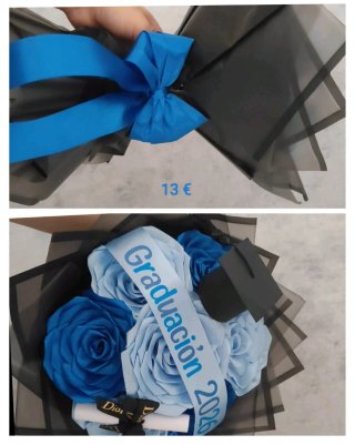 Ramo de flores azules