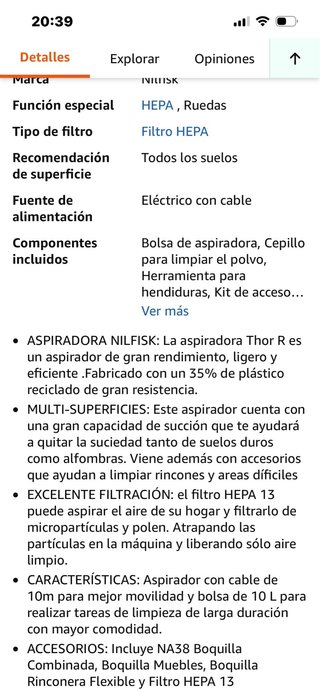 Aspirador Nilfisk Thor R