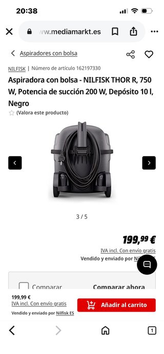Aspirador Nilfisk Thor R