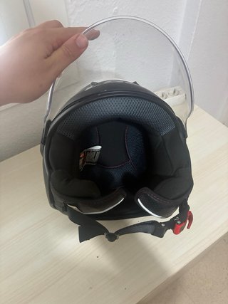 Casco Moto LS2 Negro con Visera Transparente