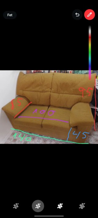 Sofá Mostaza 2 Plazas