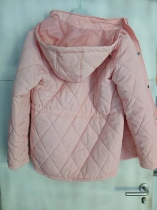 Plumífero acolchado rosa mujer.