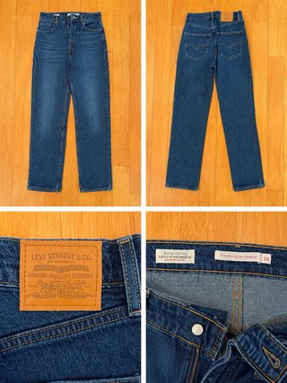 Pantalones Levi's 705 High Slim Straight Talla 26