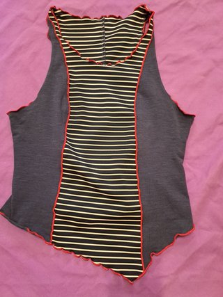 Camiseta bohemia con rayas