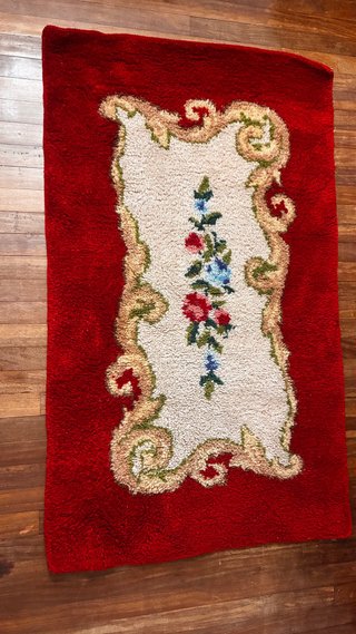 Tappeto in lana fatto a mano 170x100cm vintage