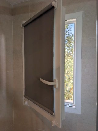 Estor opaco gris Easyfix
