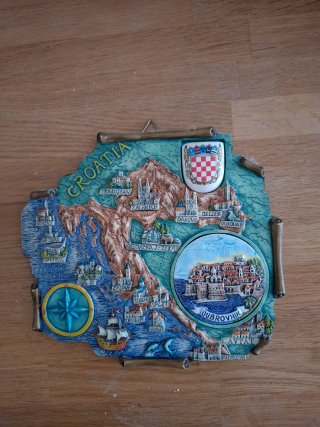 Figura de pared de barco, Toscana y Croacia