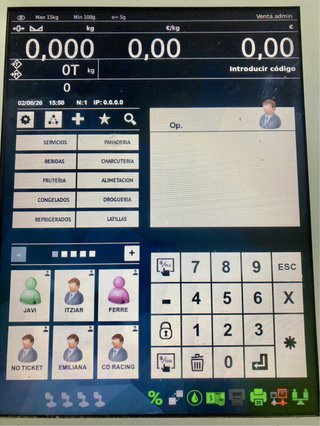 Báscula/Ordenador con Software de Gestión