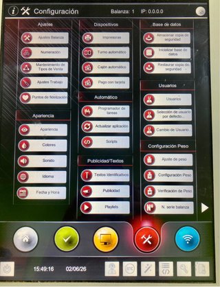 Báscula/Ordenador con Software de Gestión