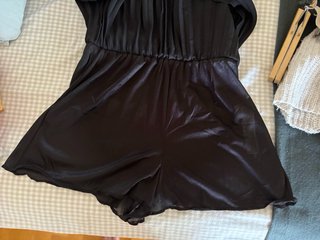 Falda pantalón plisada negra