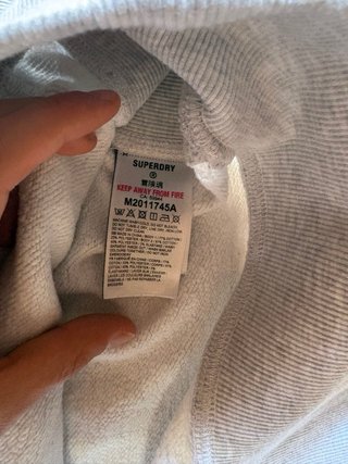 Felpa Superdry Grigia Taglia L Uomo