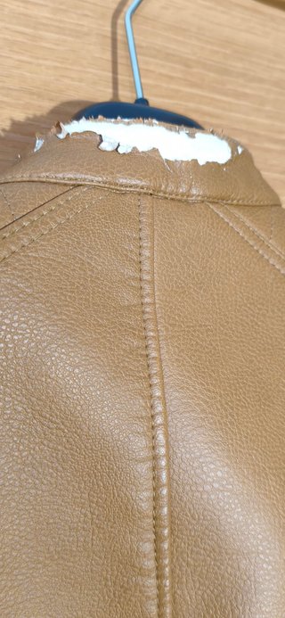 Chaqueta Biker Zara Camel Talla S