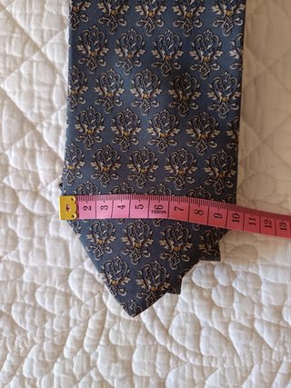 Corbata caballero seda gris estampada