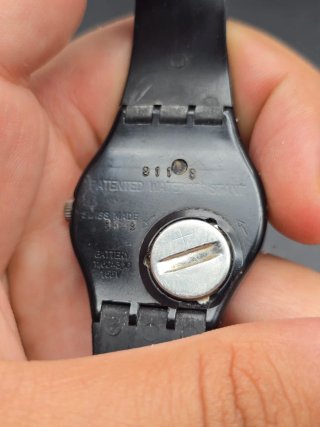 Orologio Swatch Vintage 1988 Nero/Verde