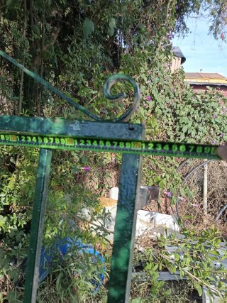 Reja de hierro 1,45 de alta 2,20 de ancha
